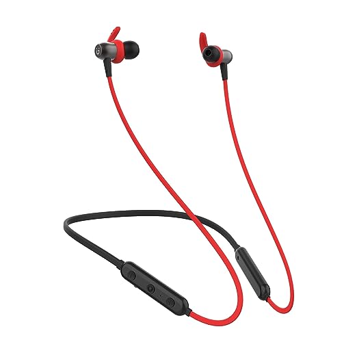 GIONEE Trance 103 Wireless in Ear Neckband Headphone with Mic (Red) GIONEE Trance 103 Wireless in Ear Neckband Headphone with Mic (Red)